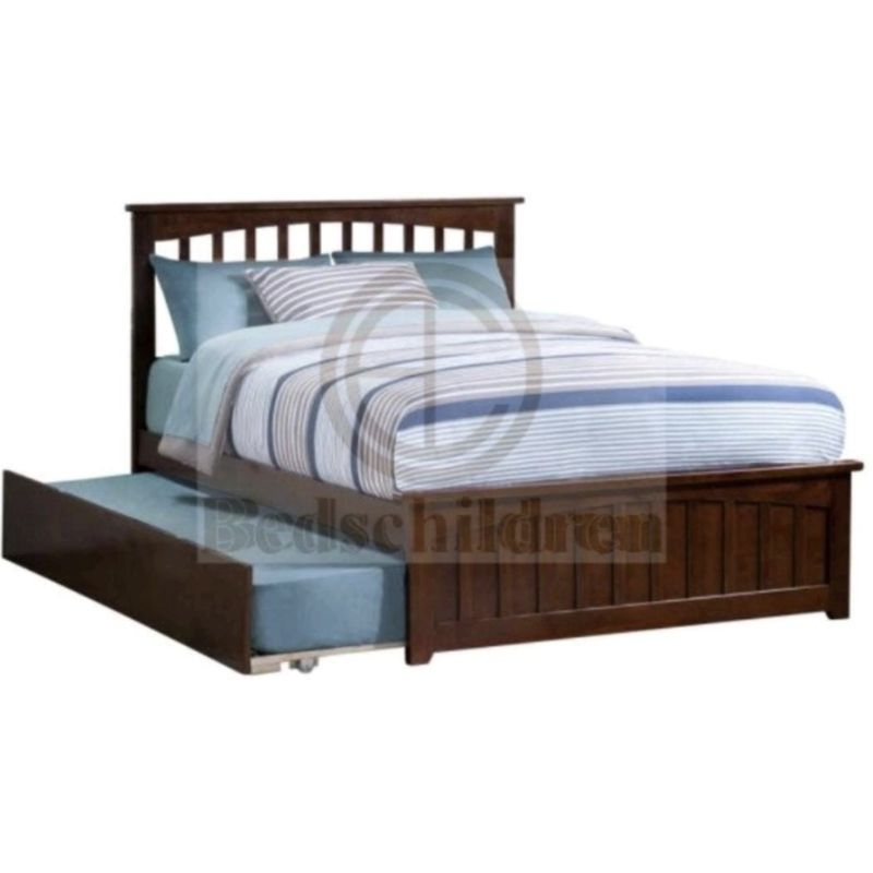 Ranjang sorong dipan jati kokoh 180x120x200 best seller