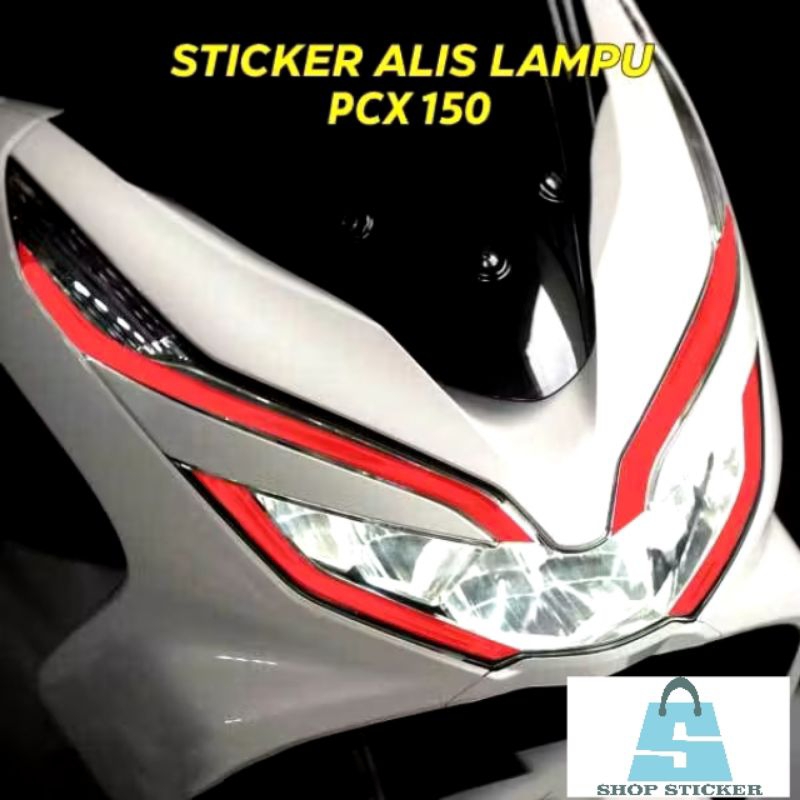 Stiker Alis Lampu PCX 150 | Stiker Sticker Lampu Alis PCX 150 Terbaru