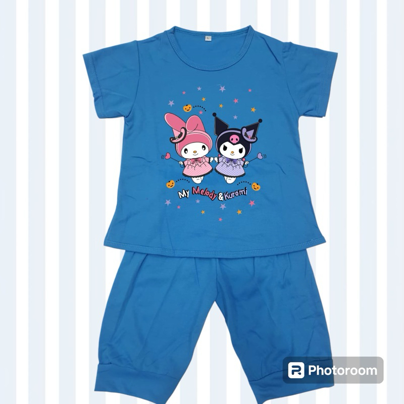 STELAN KUROMI VIRAL/BAJU STELAN ANAK CEWEK/BAJU ANAK CEWEK/BAJU ANAK PEREMPUAN UMUR 2-8 TAHUN