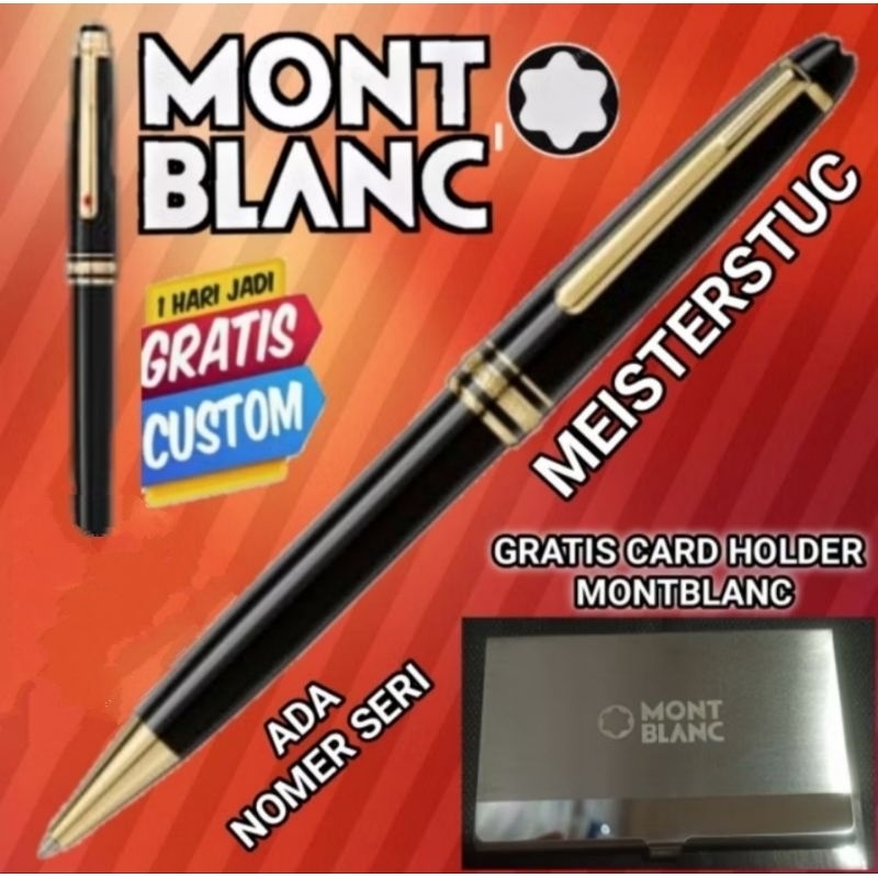 

Bulpoint Mont Blanc Seri Meisterstuck Free Card Holder Gratis Grafir Nama/Logo & Box Exclusive