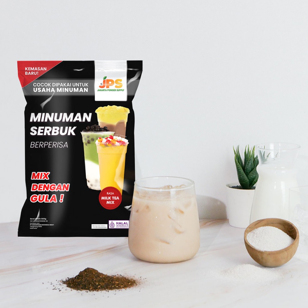 

JPS Mix Milk Tea 1 kg Bubuk Minuman Dengan Gula / Serbuk Instan Berperisa Teh & Susu