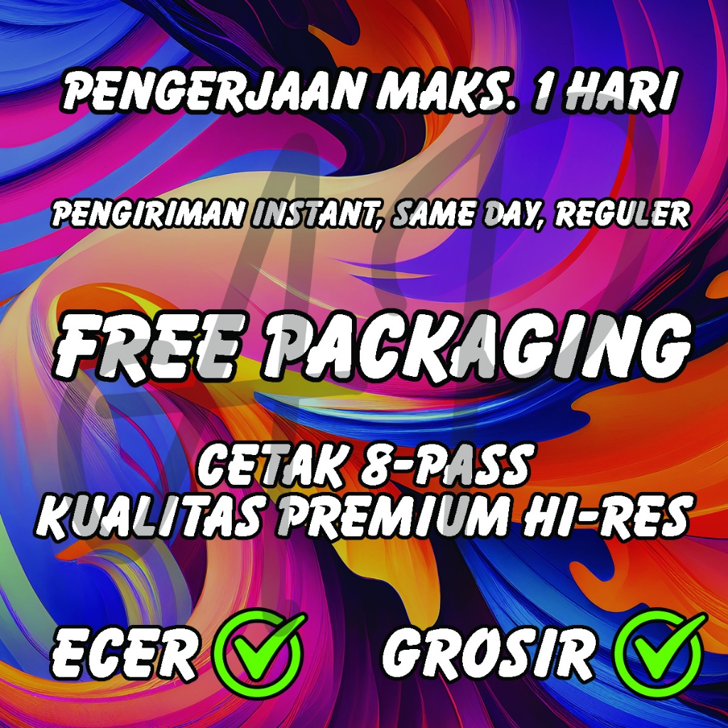 

JASA PRINT DTF CUSTOM SABLON 58CM A2 A4 A3 A5 PREMIUM QUALITY 8-PASS METERAN READY STOCK SIAP PAKAI