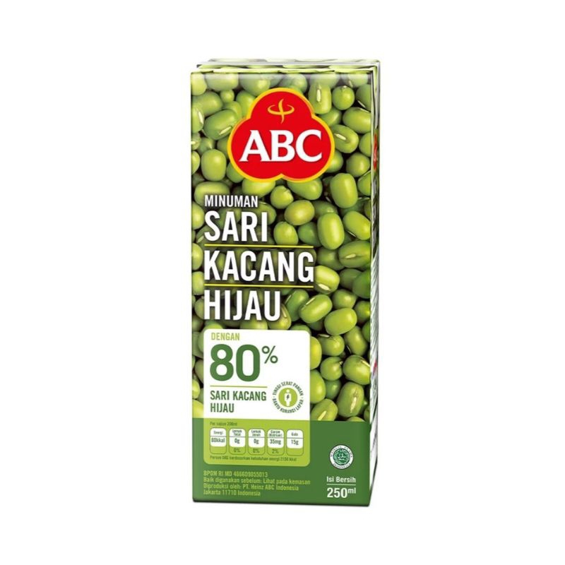 

ABC Sari Kacang Hijau Minuman 250ml Mung Bean