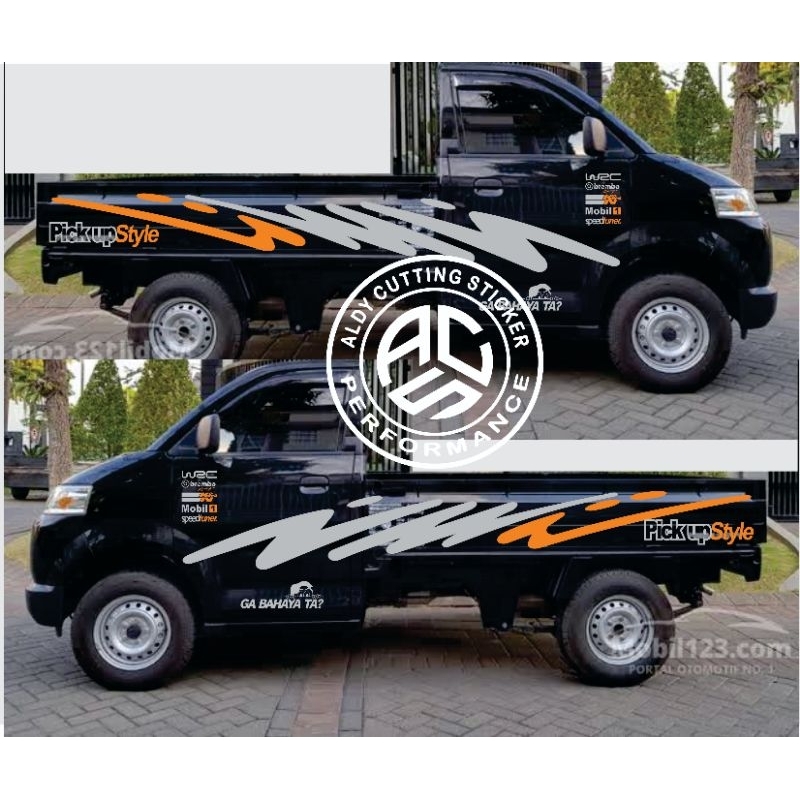 STICKER STICKER CUTTING MOBIL PICK UP MEGA CARRY APV BISA GANTI NAMA DAN WARNA