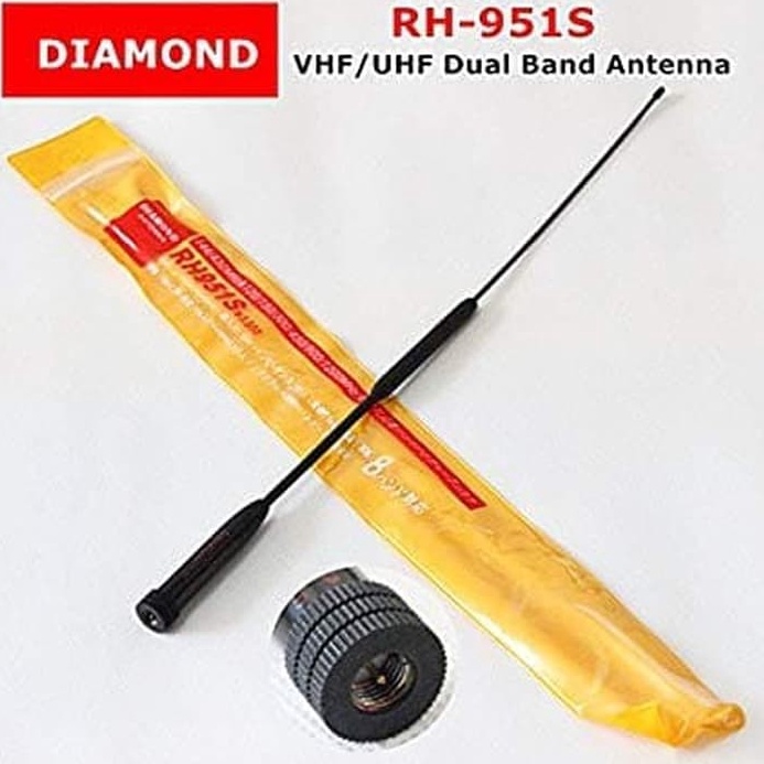 MANTAP Diamond RH951S Antena HT DualBand SMA M Yaesu Firstcom RH951 RH951S