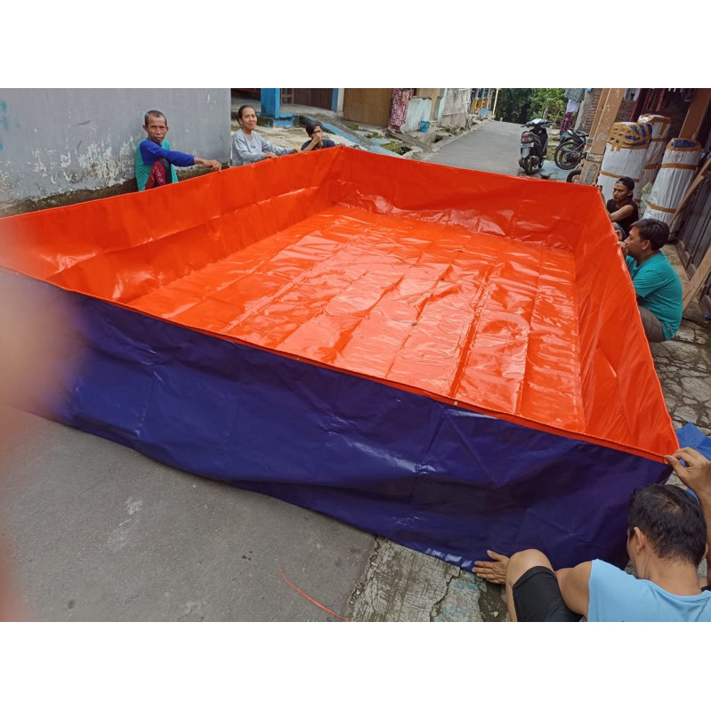 Kolam Terpal A20 200x300x80 / 300x200x80 / 2x3x80 / 3x2x80 Untuk Budidaya Ikan