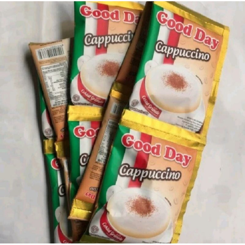 

Kopi Good Day Cappucino 1 Renceng isi 10 Sachet