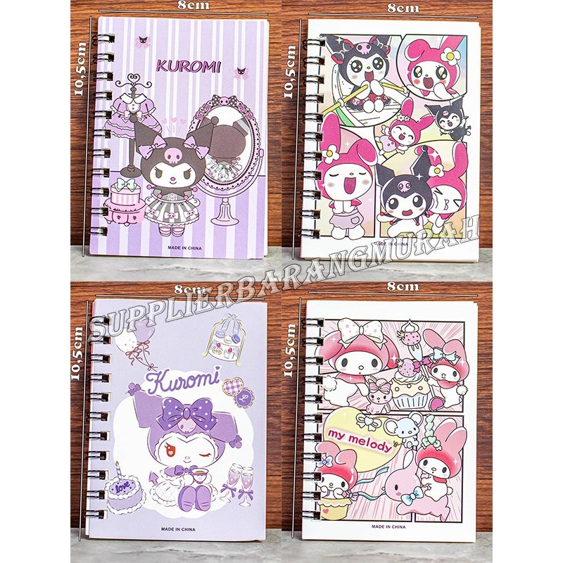 

Notebook kuromi Kecil Motif Lucu Bk0162