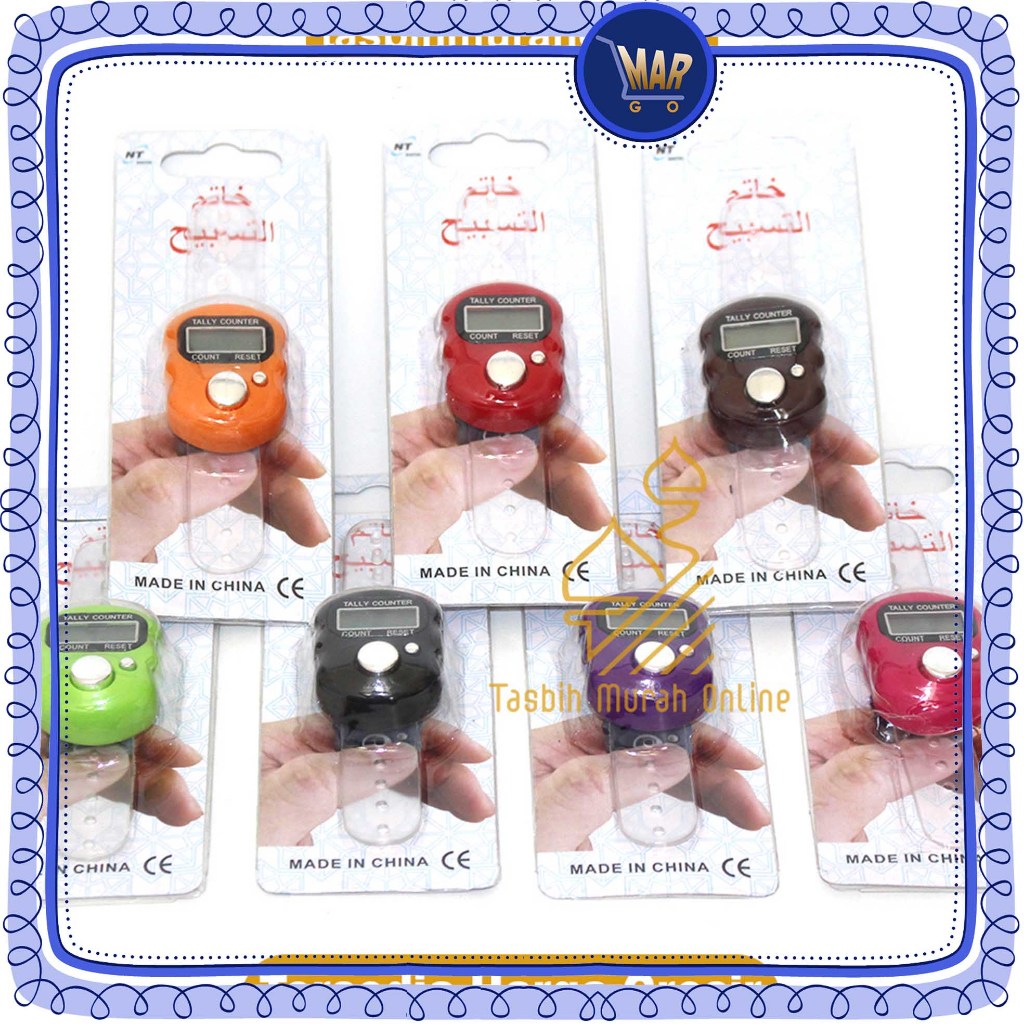Tasbih DIGITAL MINI Mika Plastik Kotak Alat Hitung Finger Tally Counter Mini Jari Penghitung