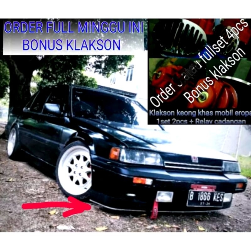 BONUS KLAKSON  KARET LIPS BUMPER LUBANG UNIVERSAL BIKIN CEPER BISA SEMUA MOBIL