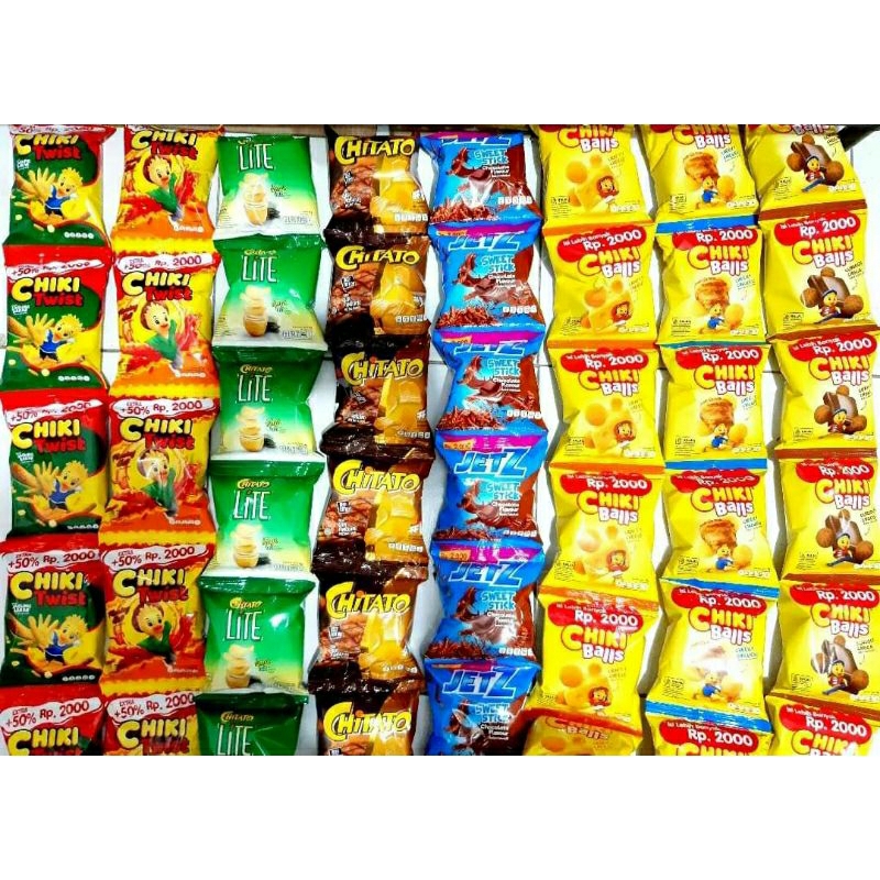 

ANEKA SNACK RENCENG INDOFOOD CHIKI TWIST/CHITATO/ CHIKI BALLS