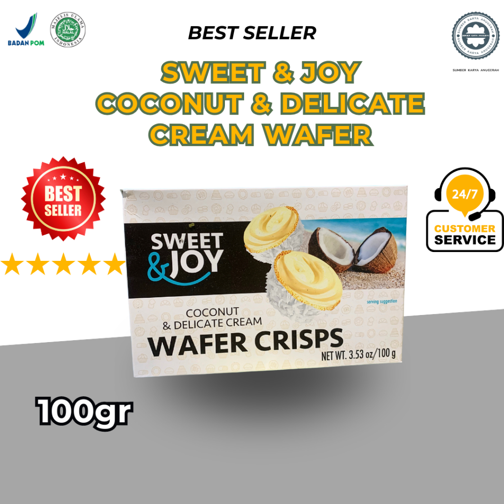 

Sweet & Joy Coconut & Delicate Cream Wafer Crisps 100gr