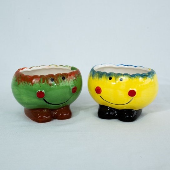 Pot Mini Pot Keramik Pot Karakter Lucu