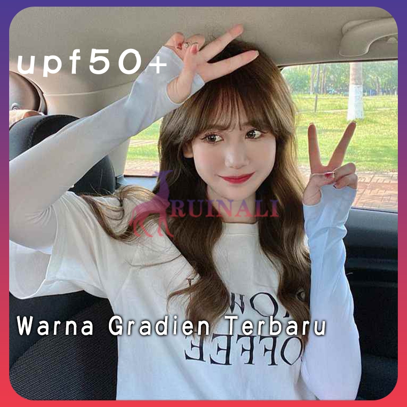 Sarung Tangan Panjang Sepeda Motor Sarung Tangan UV Sarung Tangan Gradien Sarung Tangan Es Sutra Ber