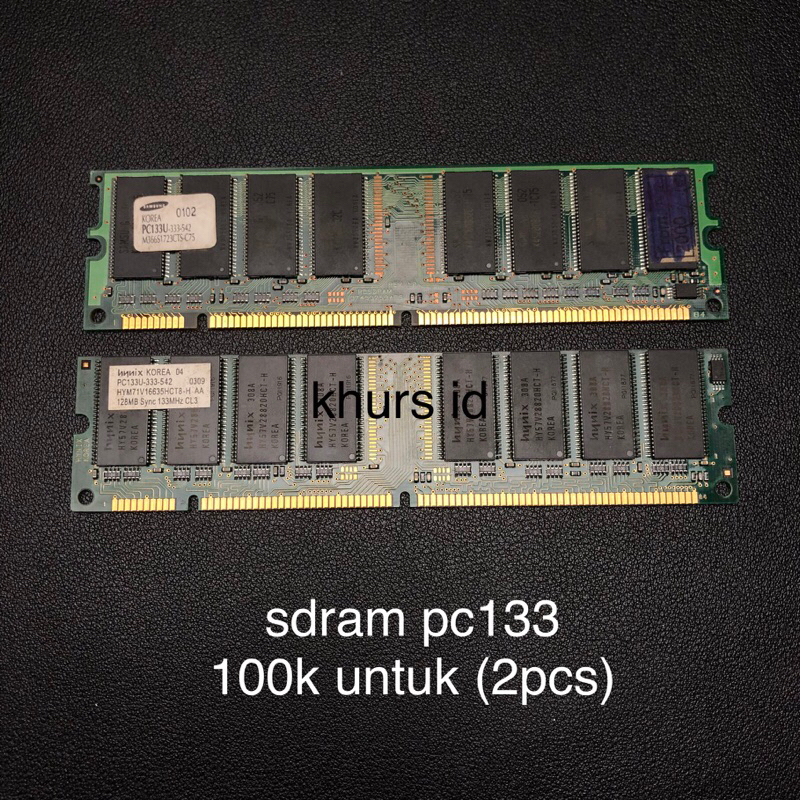 sdram pc133 128mb original copotan