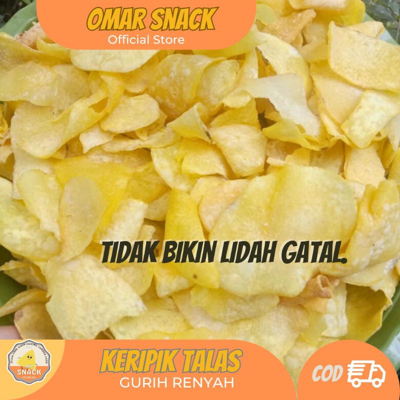 

Keripik Talas Original No MSG Bothe Kimpul Asli Tidak Gatal