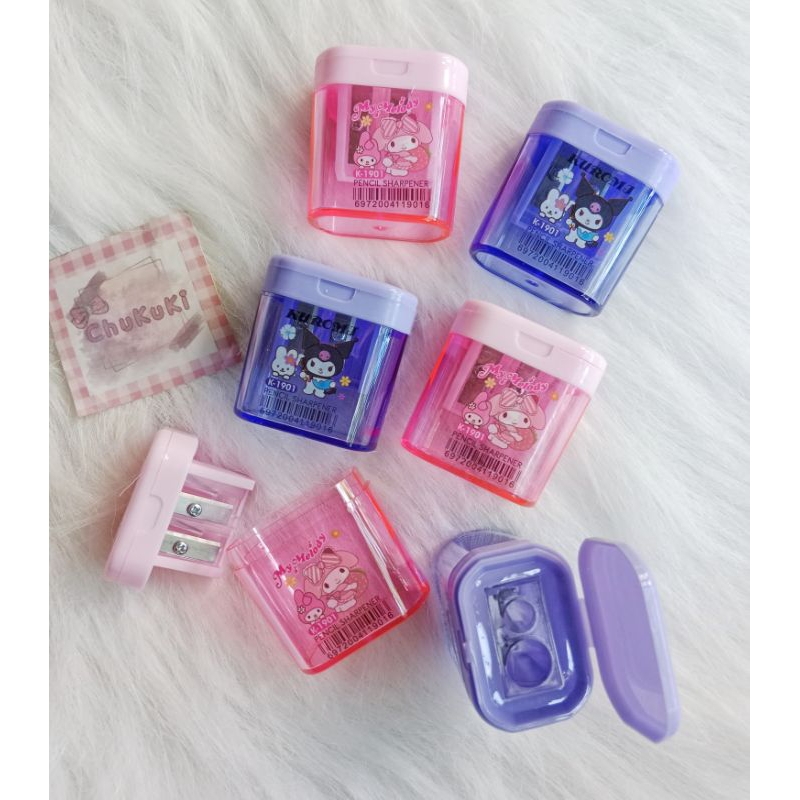 

Rautan pensil / serutan orotan pensil Sanrio Kuromi Melody