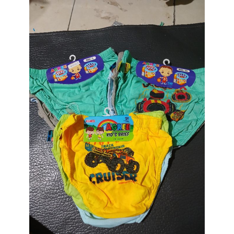 3pcs CD AGREE KIDS TAFT KIDS CELANA DALAM ANAK COWOK