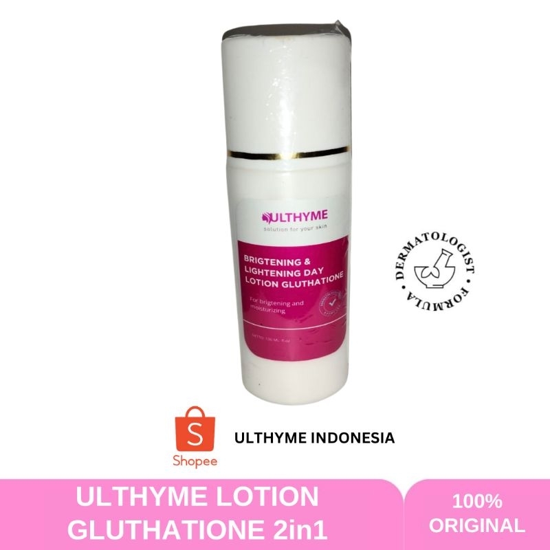Ulthyme Body Serum GLUTA  Lotion Pemutih Badan 2in1 Ulthyme Skincare