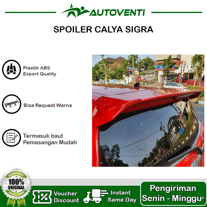 SPOILER TOYOTA CALYA DENGAN LAMPU / SPOILER CALYA WITH LAMP