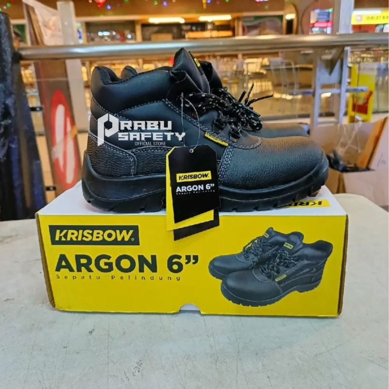 Sepatu Safety Krisbow Argon 6 Inchi / Safety Shoes Krisbow Argon / Sepatu Ujung Besi Krisbow
