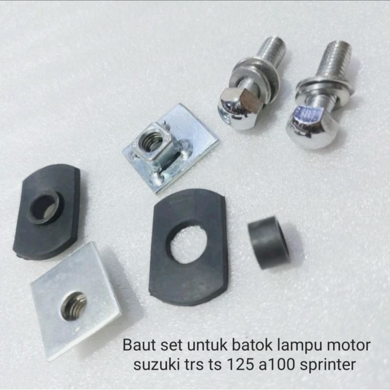 BAUT SET UNTUK BATOK LAMPU HEADLAMP MOTOR SUZUKI TRS TS 125 A100 SPRINTER