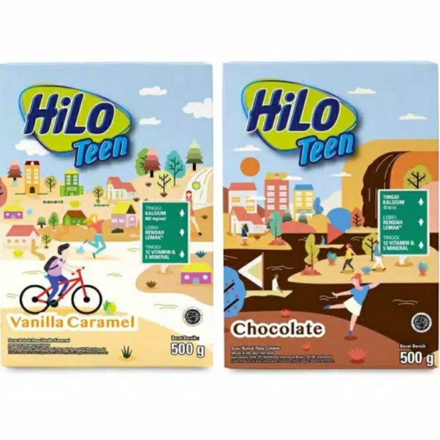 

Hilo Teen 500gr Vanilla Caramel / Coklat