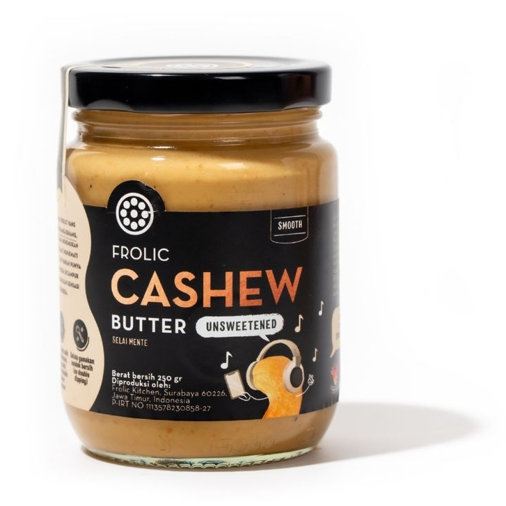 

FROLIC Cashew Butter Unsweetened - Selai Kacang Mente Mede (Vegan & Keto-friendly)
