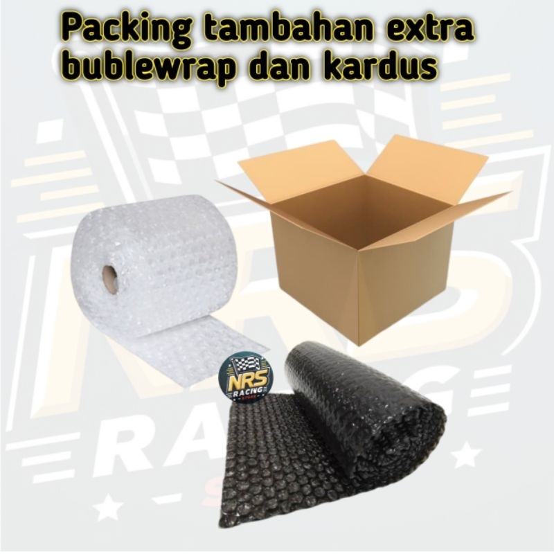 

tambahan packing bublewrap dan kardus
