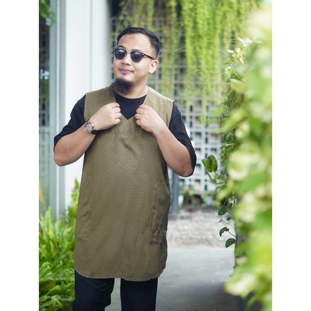 Rompi Sholat Series Safar | Rompi Sholat Kerah V | Rosal | Kurta Rompi | Rompi Kurta