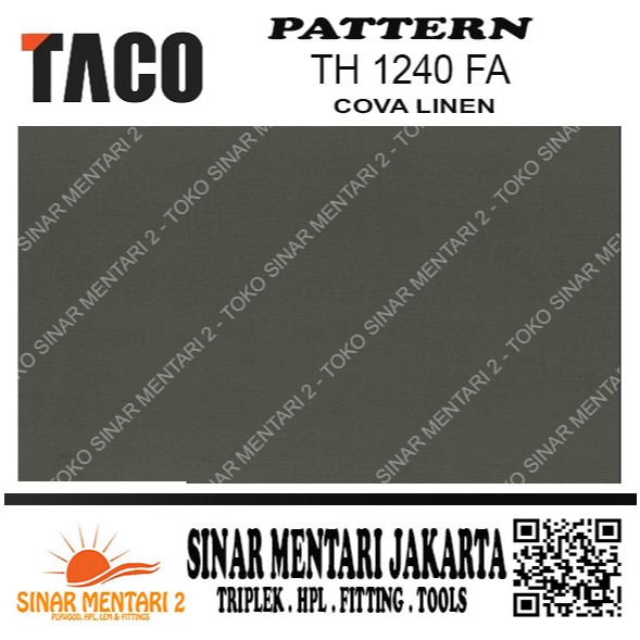 TACO HPL PATTERN TH 1240 FA COVA LINEN
