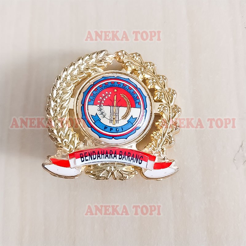 Pin Bendahara Barang PPDI Pin Bros Logo PPDI Bendahara Barang - Aneka Topi