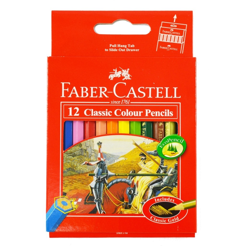 

Pensil Warna Faber Castell 12Warna Classic (Pendek)