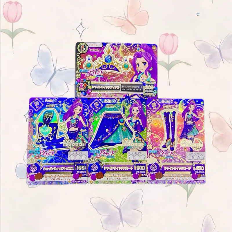 Aikatsu JP Ver Premium Love Moonrise Shine Witch Set Card