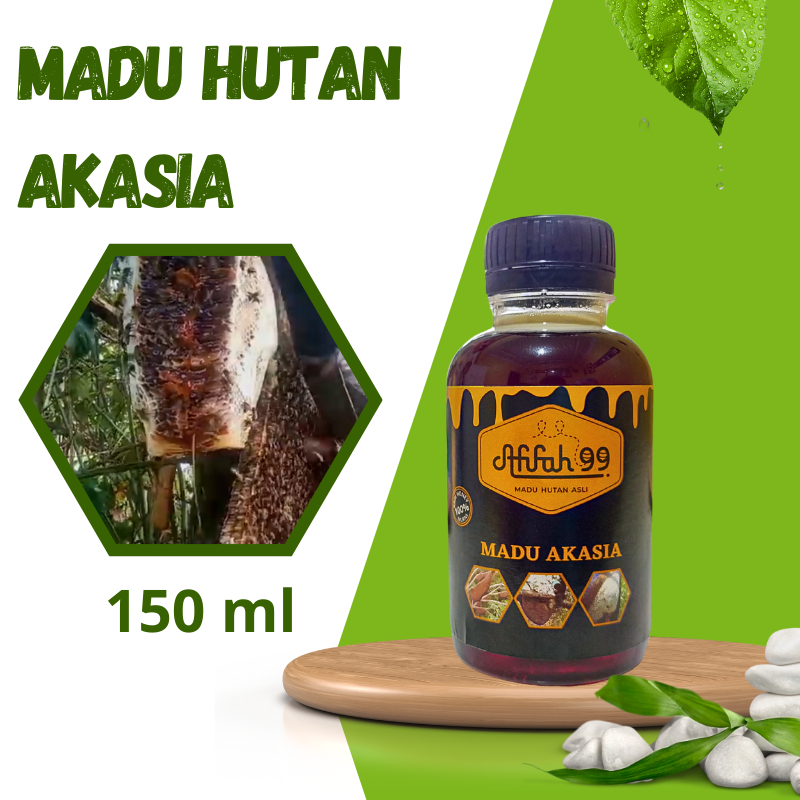 

Madu Hutan Akasia Afifah 99 (150 ml) Madu Akasia - Madu Hutan Asli Murni Raw Honey