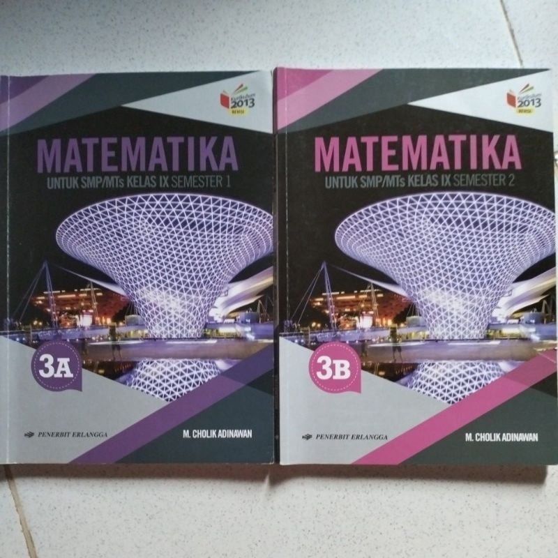 

Buku paket erlangga matematika SMP kelas 9/IX semester 1 dan 2 | Second