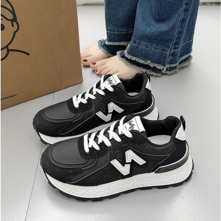 TBIG NEWLANCE Sepatu Sneakers Wanita Import Korea Style Sneakers Olahraga