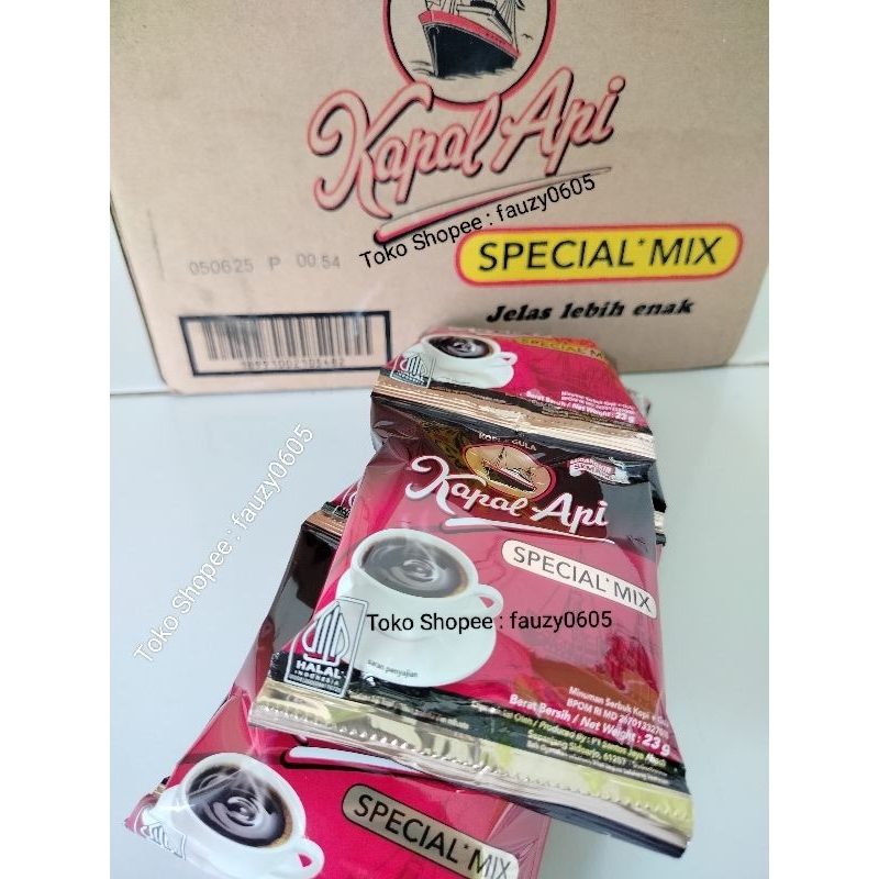 

KAPAL API Spesial Mix Kopi + Gula 1 Dus Isi 12 Renceng x 10 bungkus x 23gr