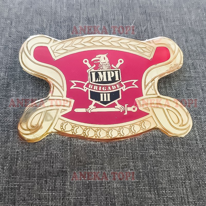 Emblem LMPI Brigade Warna Merah Emblem Pin Laskar Merah Putih Indonesia - Aneka Topi