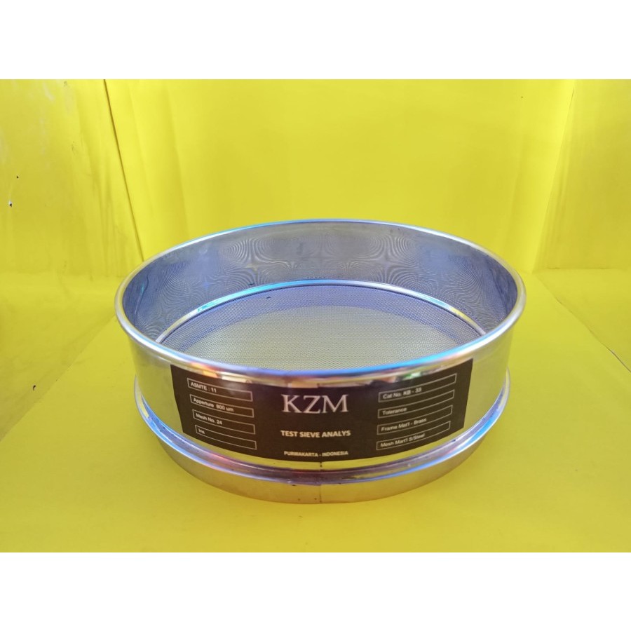 Sieve Test Ayakan Stainless Mesh 24 (800 um) Diameter 20cm