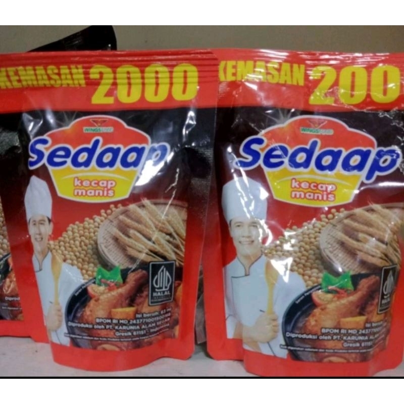 

Kecap sedaap 2000an isi 5 pcs