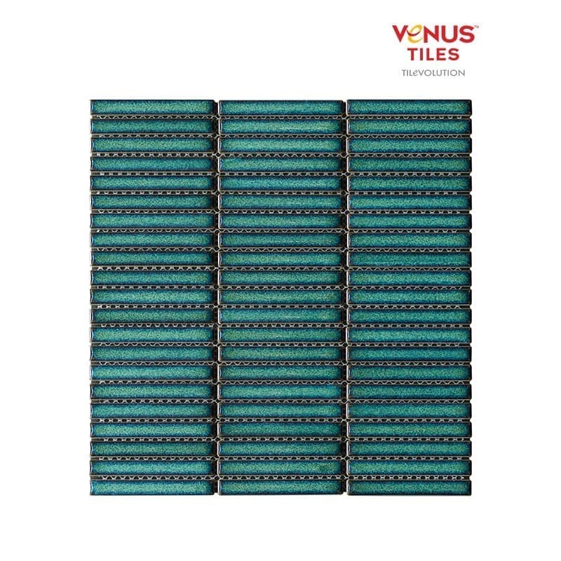 Mosaic Dinding Dapur Type Pottery Stripped Peacock - Venus Tiles