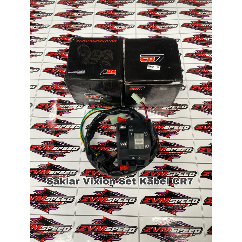 Holder / saklar vixion cr7 set kabel piw piw biled