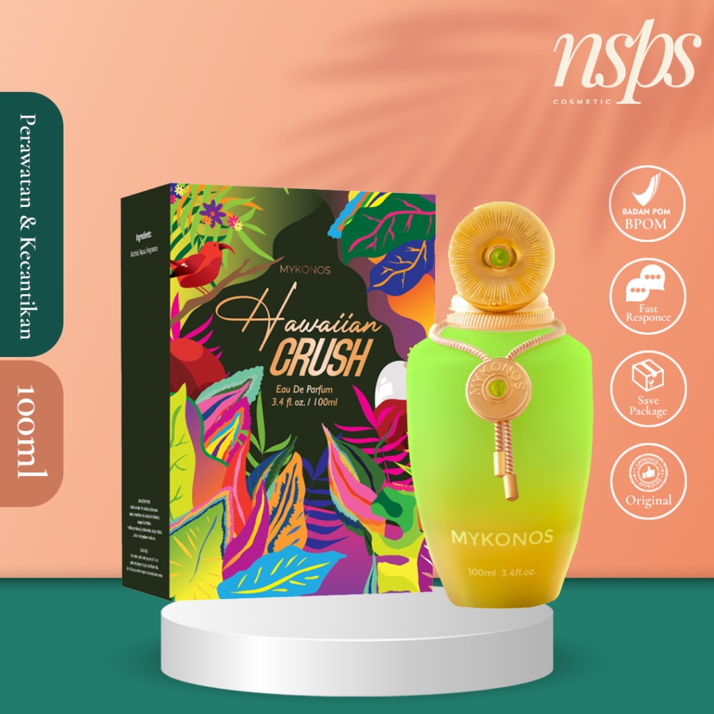 NSPS Cosmetic - Mykonos Parfume Hawaiian Crush EDP 100ML