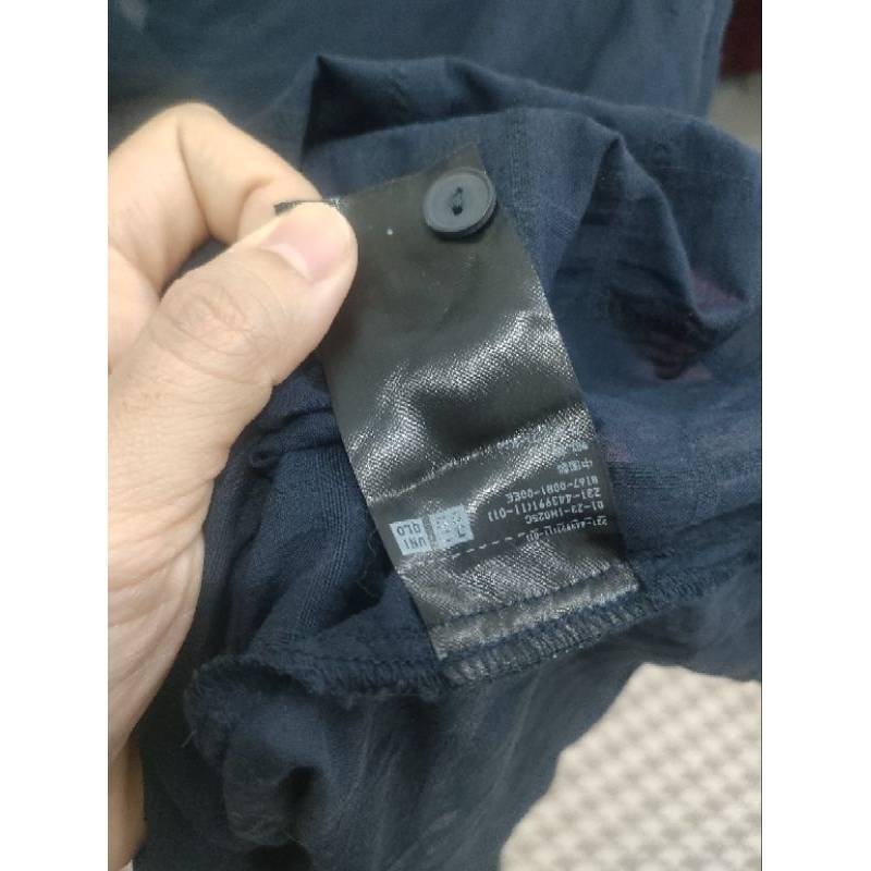 atasan kerah UNIQLO original navy