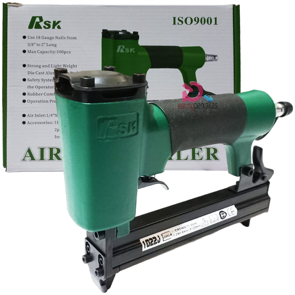 RSK Air Nailer 1022J - Paku Tembak Staples Angin - Paku Angin Staples RSK 1022J