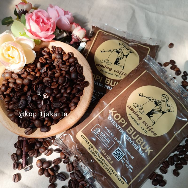 

100grm kopi aming [ kopi cap aming ] kopi hitam aming ] kopi murah cap aming ] kopi bubuk khas pontianak] kopi murah [ kopi bubuk murah ] kopi tubruk