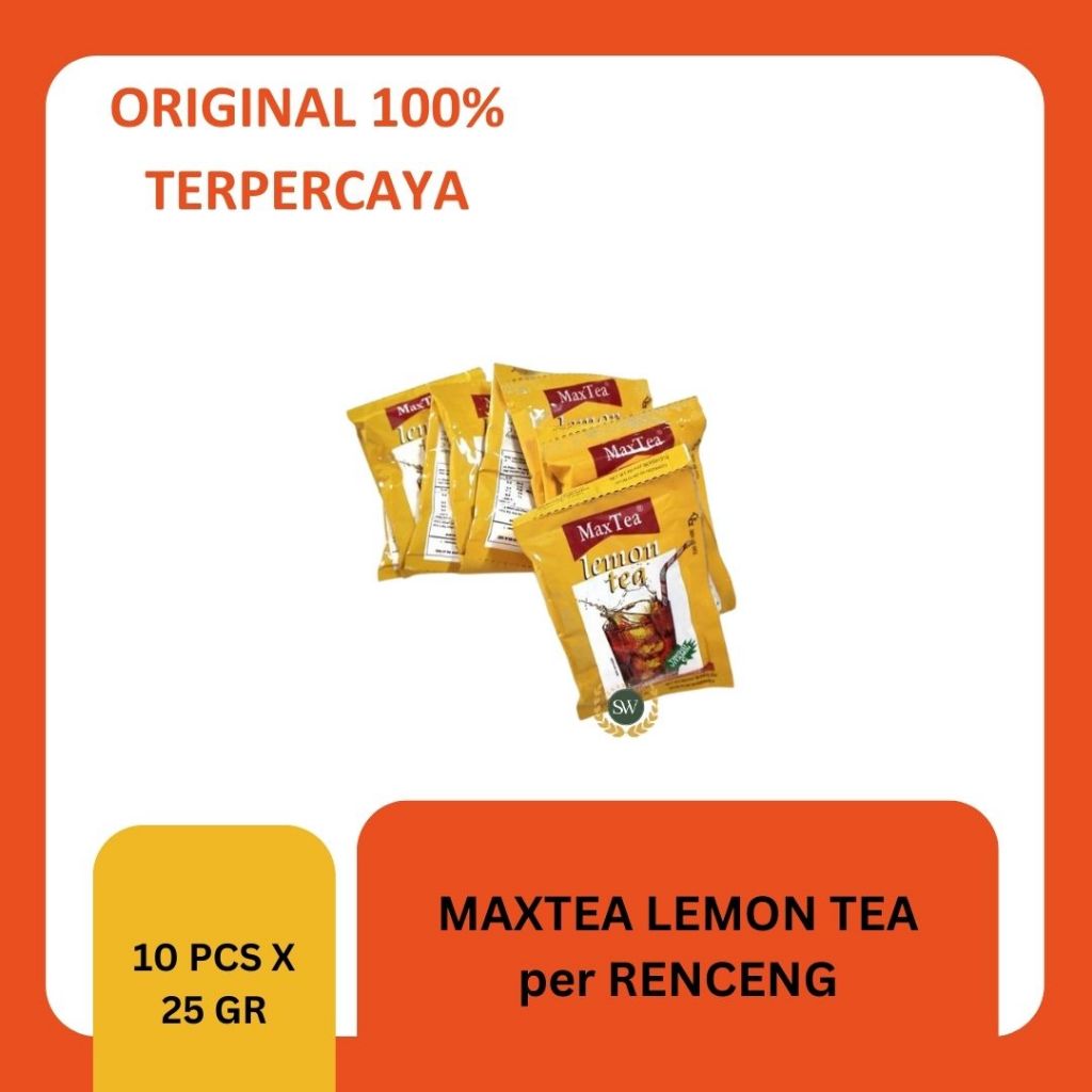 

Maxtea - Max Tea- Lemon Tea - RENCENG - Isi 10 sachet @25gr