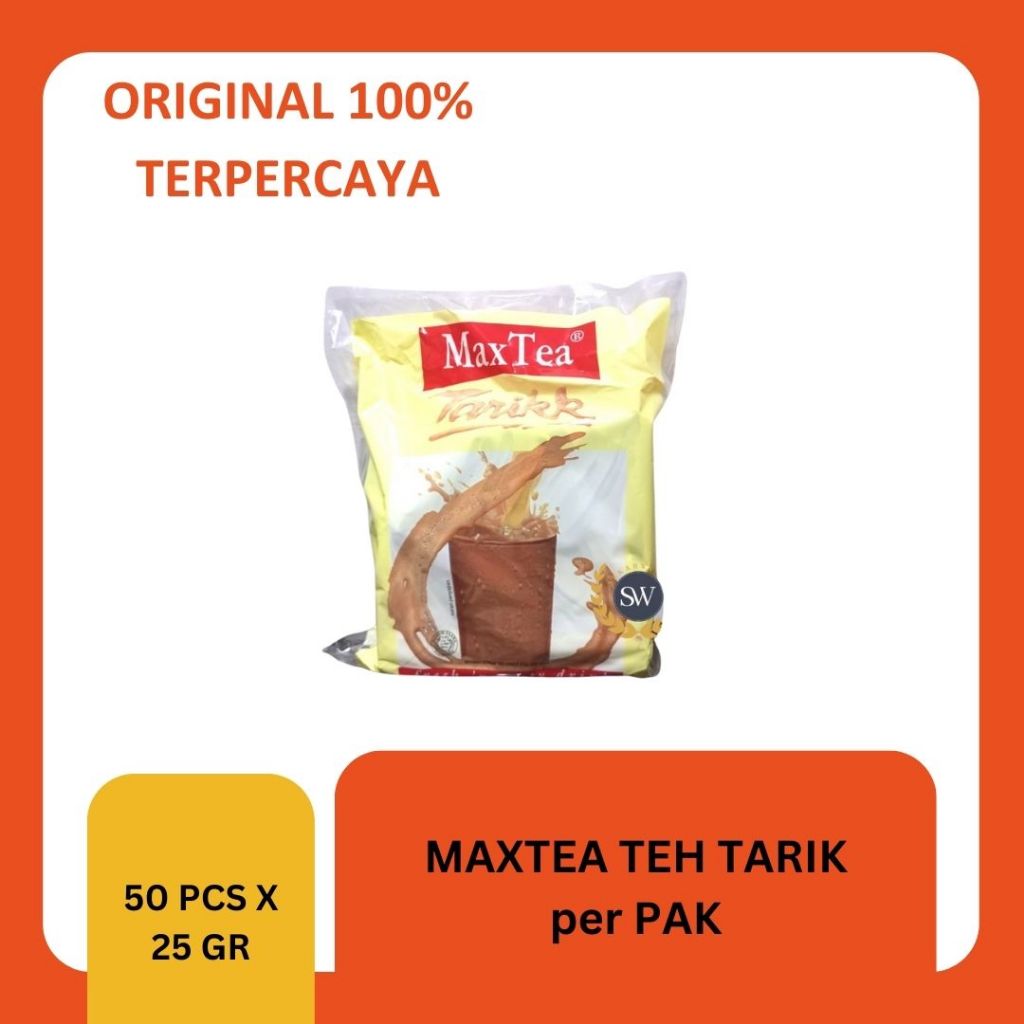 

MaxTea Teh Tarik - PER PAK - Isi 50 Sachet @25gr