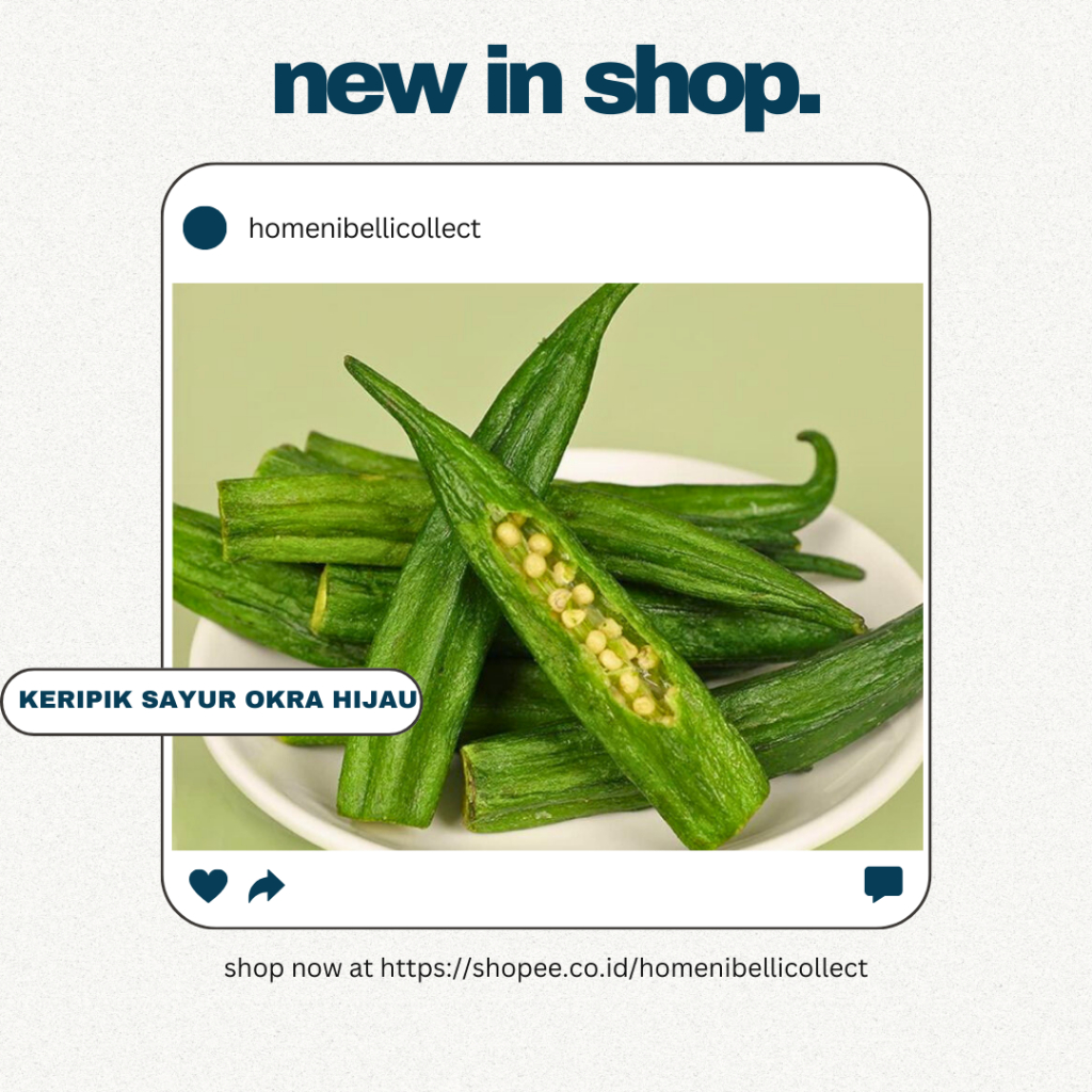 

✅Keripik Okra Hijau Premium - Snack Sehat Pilihan! HALAL 900 ML